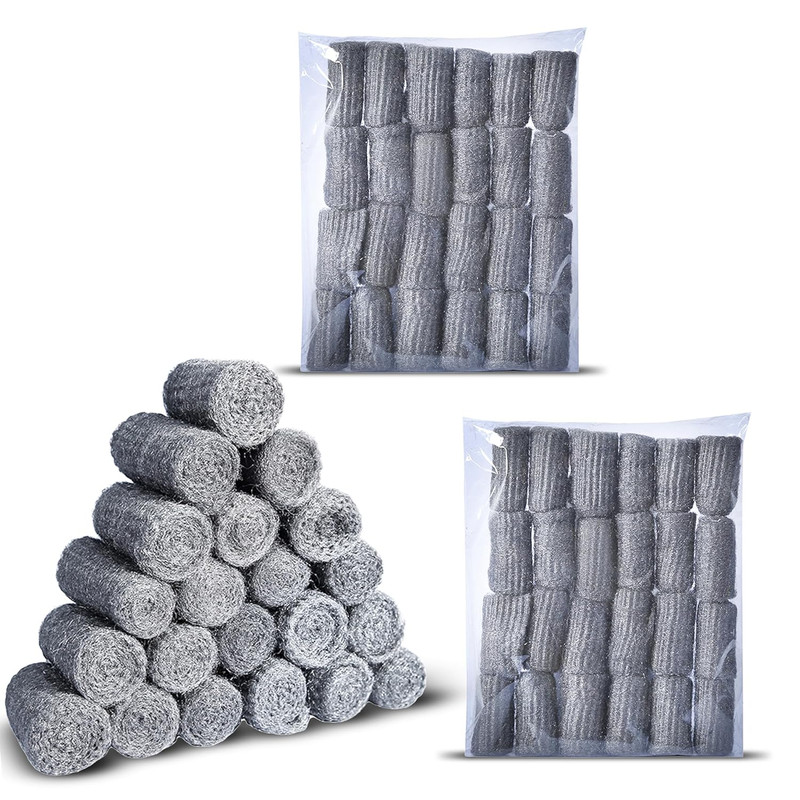 Wool Assortment for Cleaning & Mice Control – 0000 Grade Fine to Coarse Steel Wo gallery