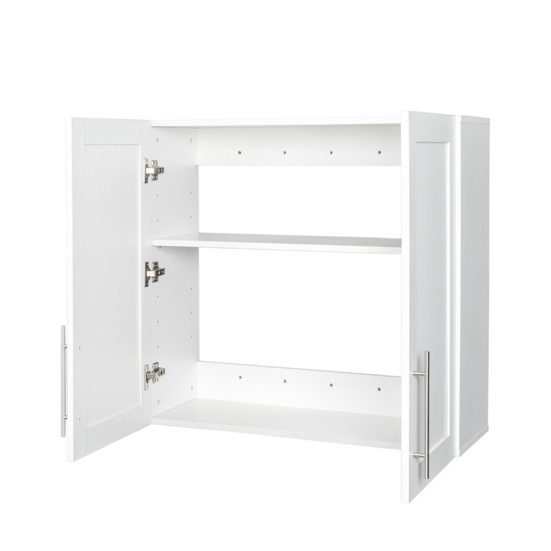 Stackable Wall Cabinet Wall Mounted Storage Cabinets W/ Adjustable Shelf 2 Doors gallery