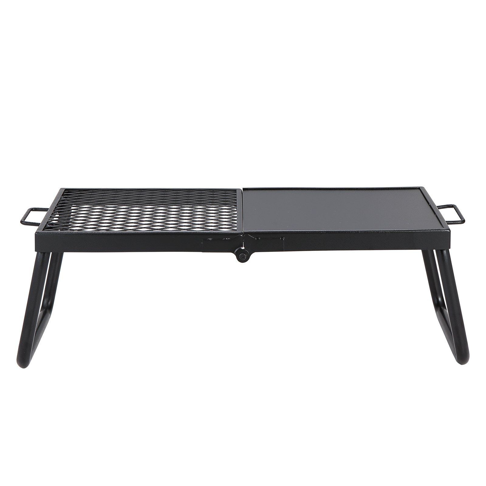 22.4" Outdoor Campfire Grill - Foldable Heavy Duty Cooking Grate with Legs gallery