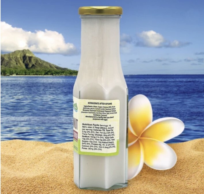 🌺Dip Into Paradise Gourmet Coconut Fruit Syrup,10oz MADE IN HAWAII gallery