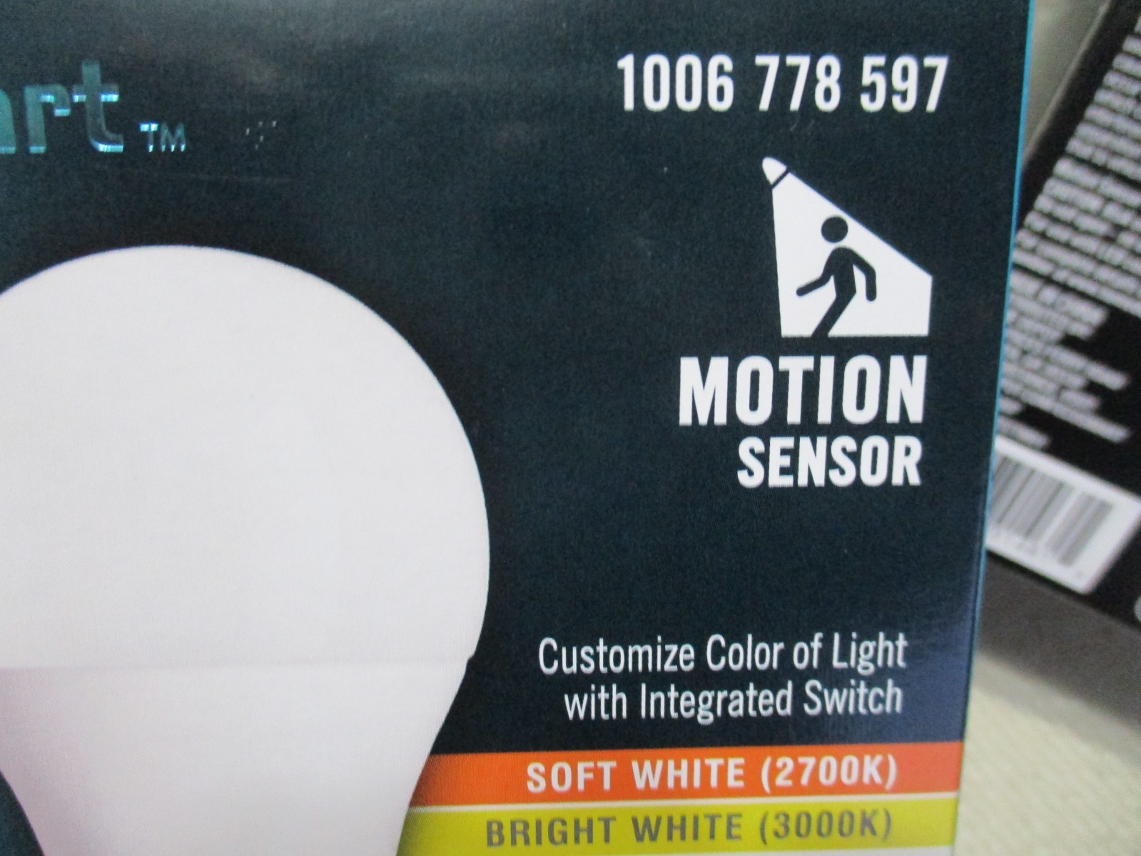 3 Pack Ecosmart Selectable Motion Sensor LED Light Bulb A19 60W 120V 1006778597 gallery