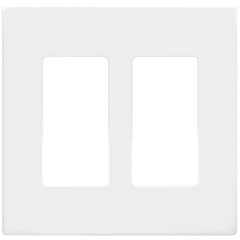 Durable Child-Safe Wall Plates, Screwless Installation, 2-Gang Glossy Finish gallery
