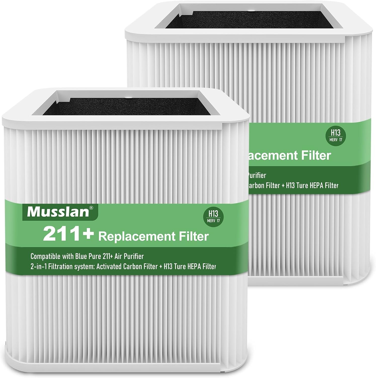 2 Pack 211+ Replacement Filter For Blue Pure 211+ Air Purifier H13 HEPA Carbon gallery