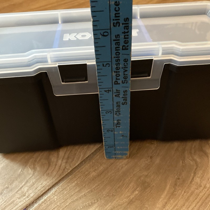 Kobalt Small Plastic 3 Compartment Tool Storage Bin Container gallery