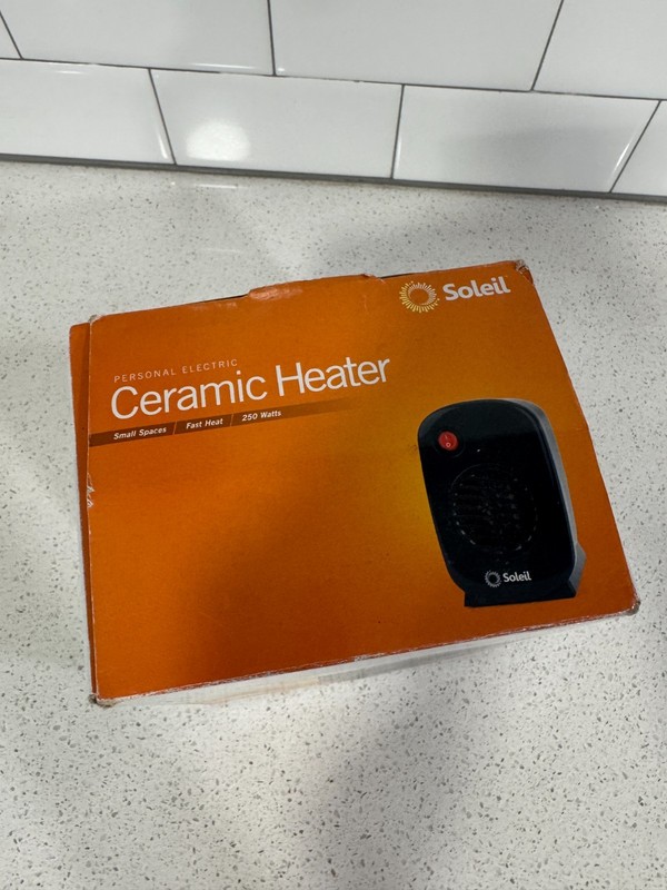 NIP SOLEIL PERSONAL ELECTRIC CERAMIC HEATHER MH-0B - tested, works! *VIDEO* gallery
