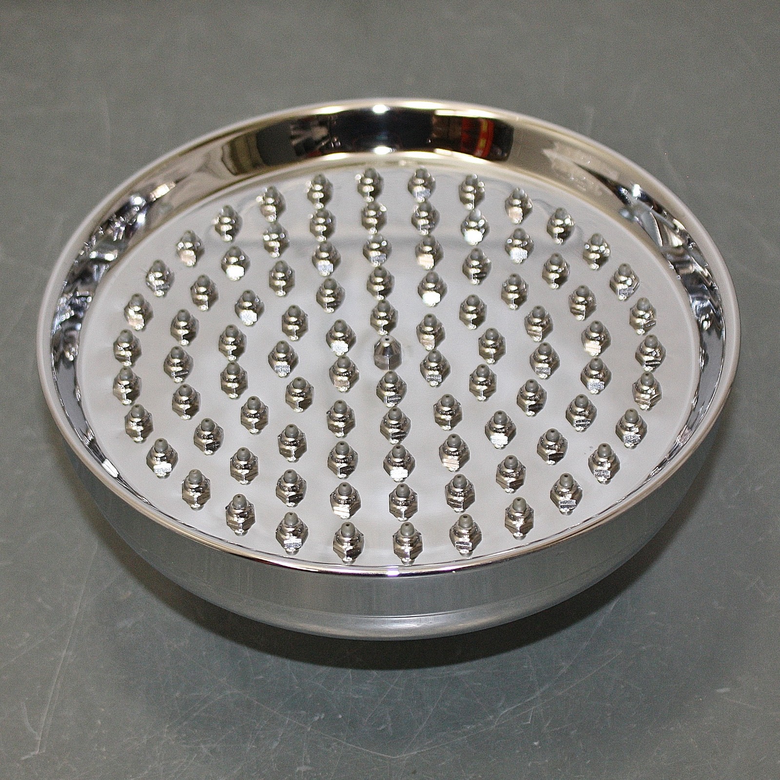 Trident Fixed Showerhead 48LX52, 1/2" PF, 8" OD, 1.8 GPM, Wall Mount, Chrome gallery