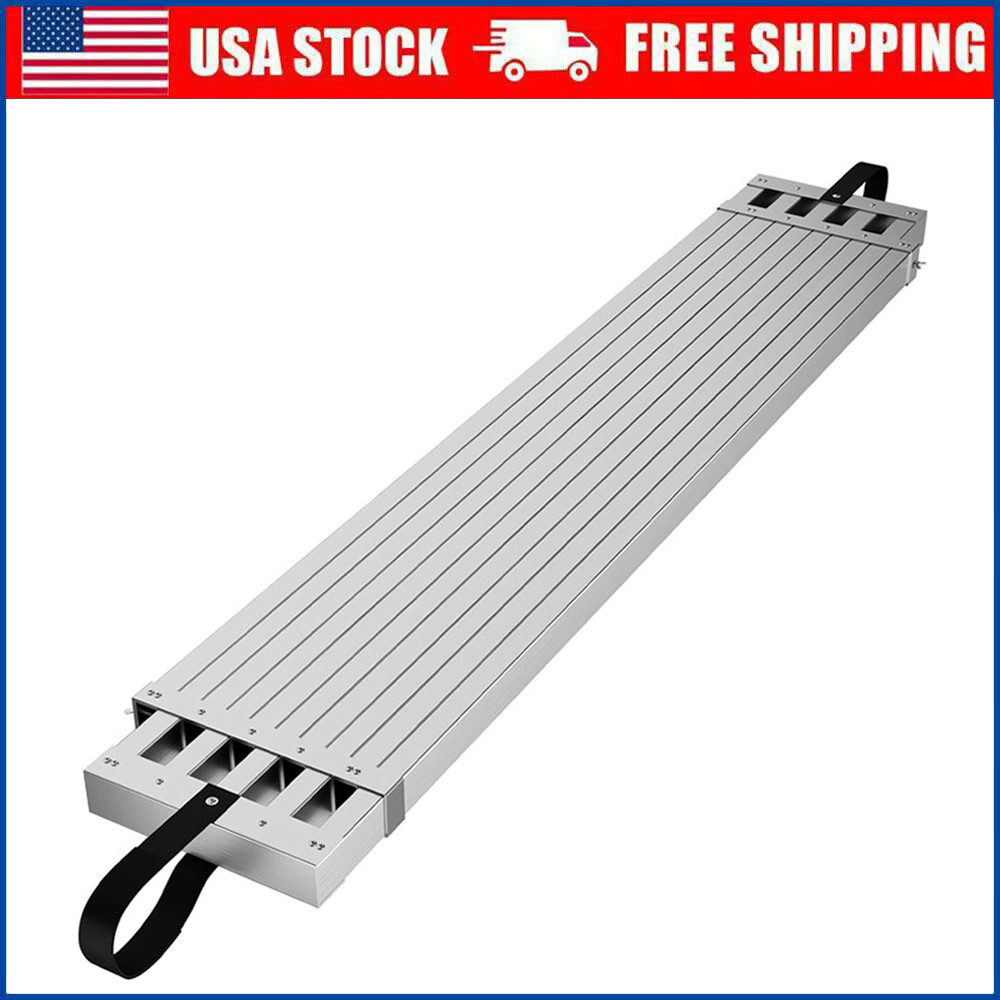 4-7Ft Telescoping Work Plank Aluminum Adjustable Work Platform 440LBS Capacity gallery