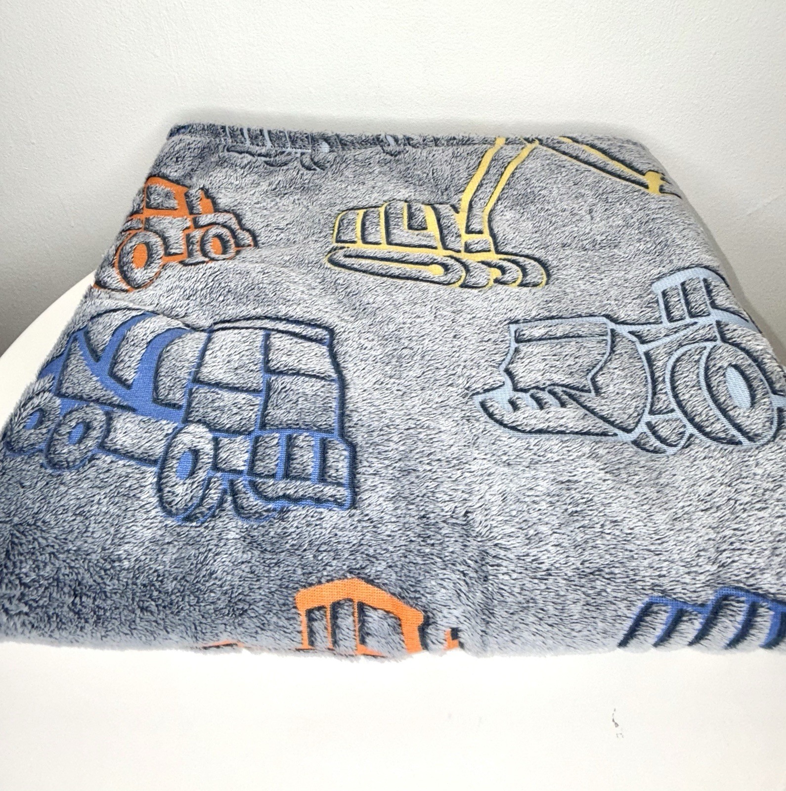 Kids Construction Vehicles Throw Blanket • 50x70 gallery
