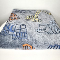 Kids Construction Vehicles Throw Blanket • 50×70