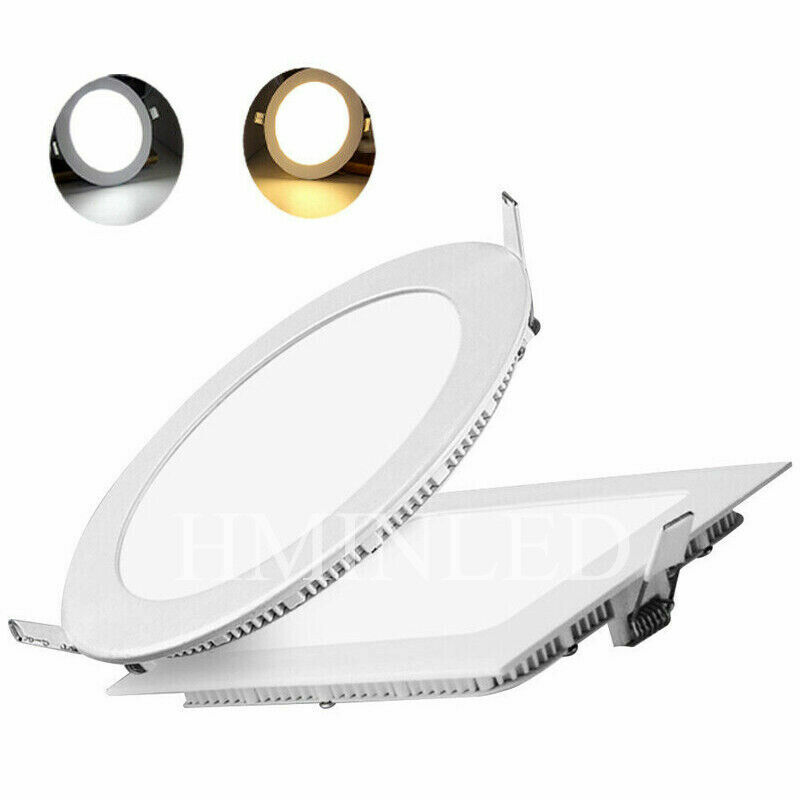 Recessed Ultra-Thin LED Panel Ceiling Light 10 Pack 9W 12W 18W Cool White 6000K gallery