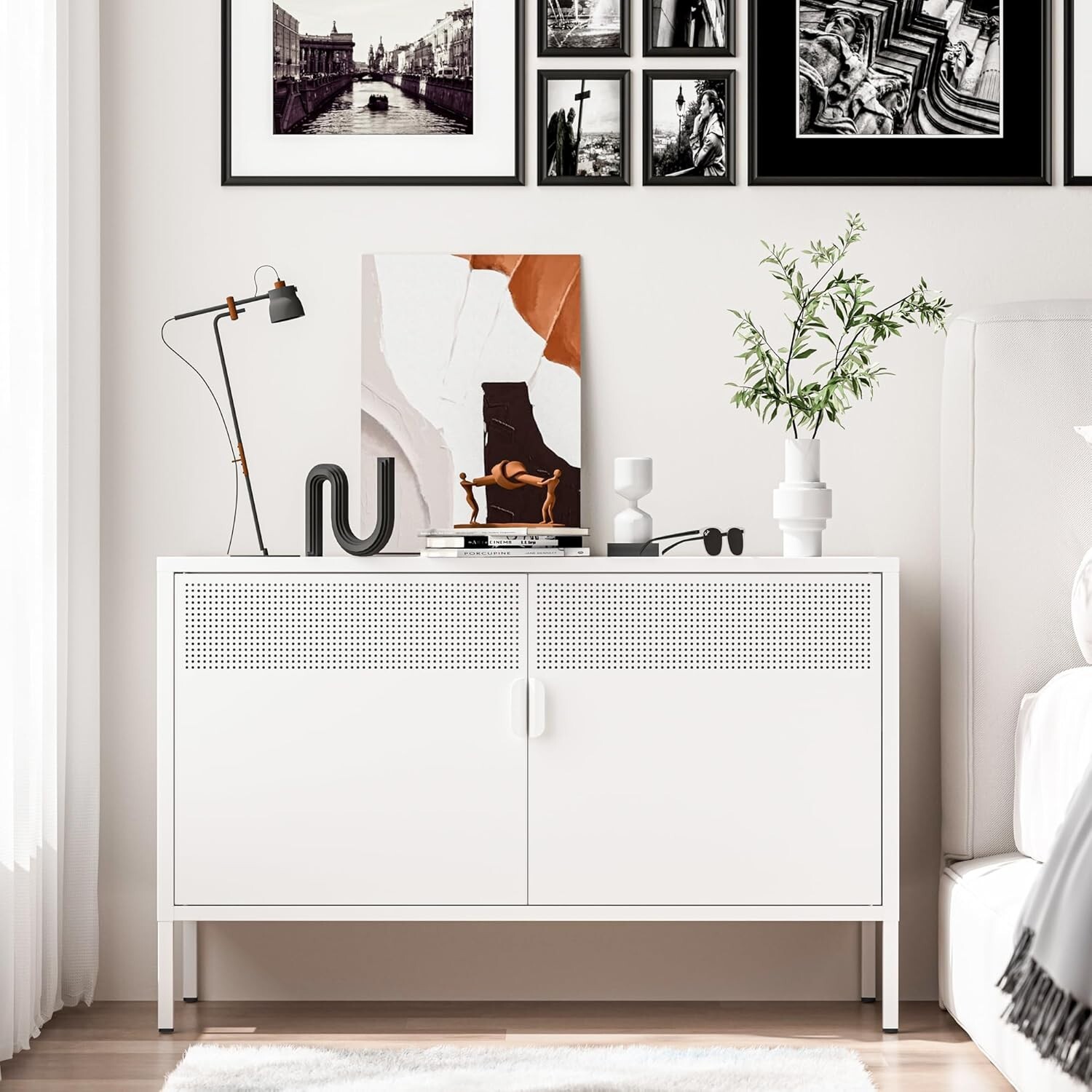 Cofar Metal Locker Storage Cabinet with 2-Tier for Home,Office,Hallway, Garage gallery