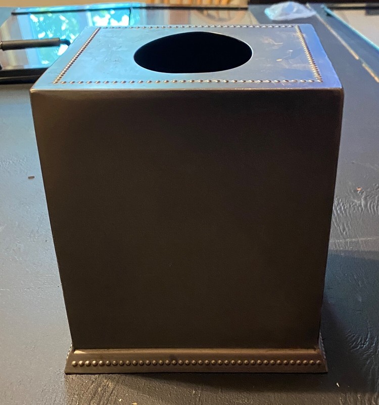 Brushed Tin Modern Tissue Box Standard Square 6 X 6 X 5" Classic Home Decor gallery