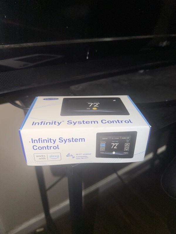 Carrier Infinity System Control Wi‑Fi Touchscreen Thermostat Alexa Black gallery