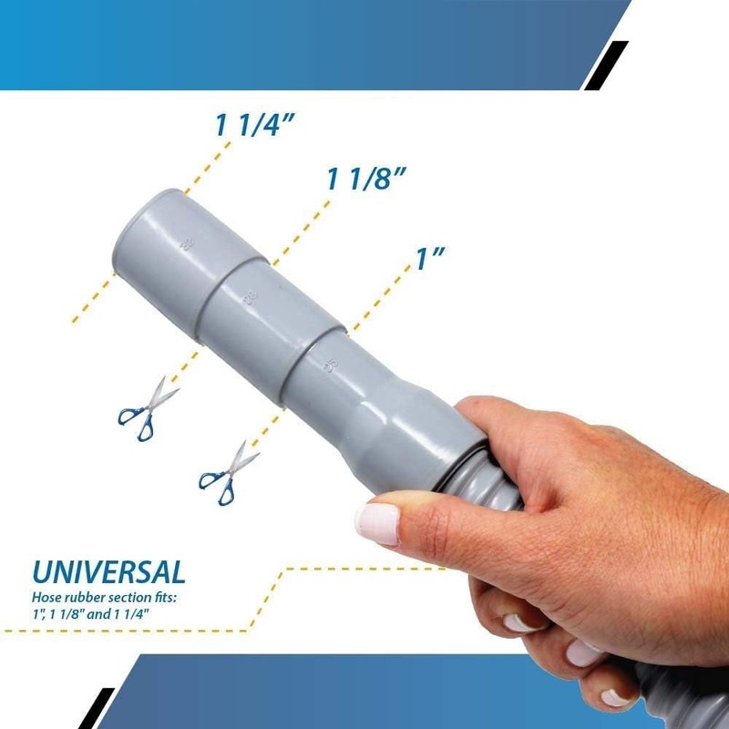 Replacement Washing Machine Flexible Drain Hose (6 feet) - Long Hook gallery