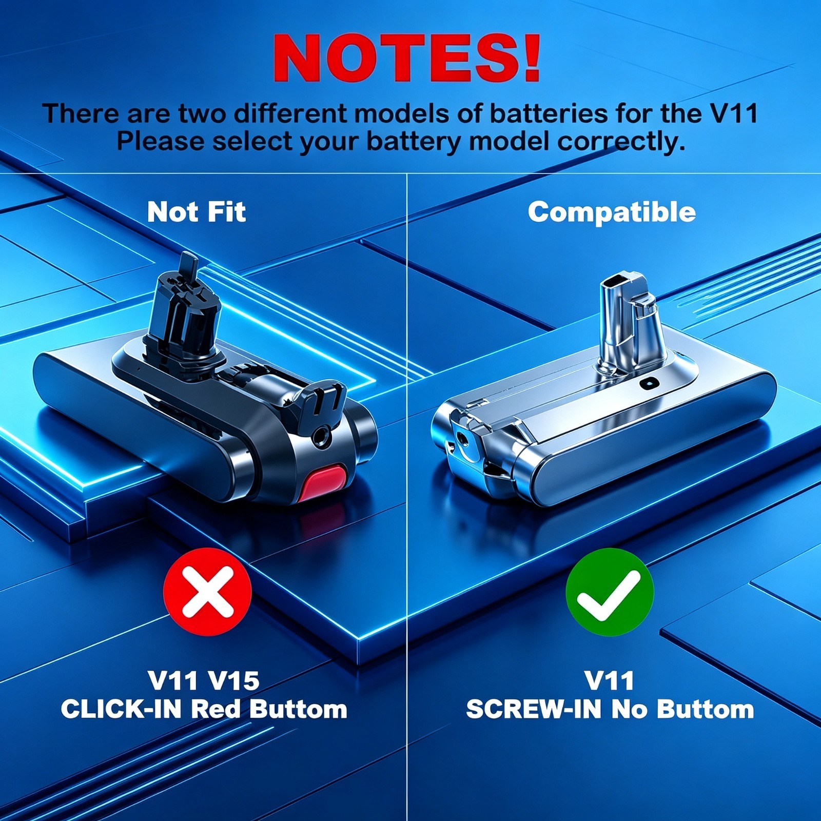 6.0Ah V11 Replacement Battery For Dyson SV14 V11 Absolute Complete (Screw Type) gallery