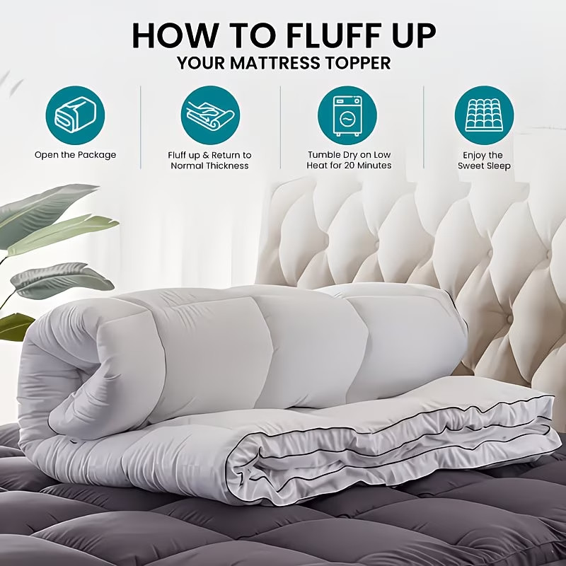 Mattress Topper Full Queen Comfortable Memory Foam Bed Topper gallery