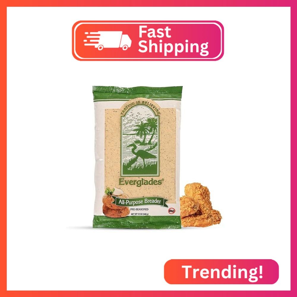 Everglades Pre-Seasoned All Purpose Breading Mix 12 oz – Crispy Coating for Fish gallery