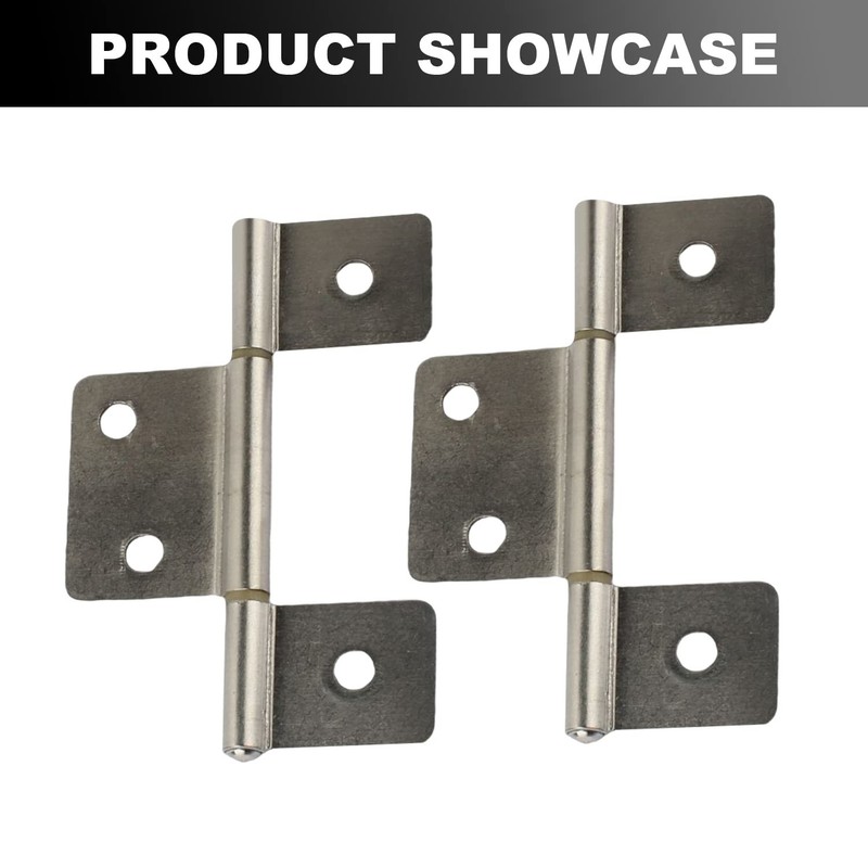 Three Leaf Non-Mortised Hinge for Mobile Home & RV Interior 8 Packa Satin Nic... gallery