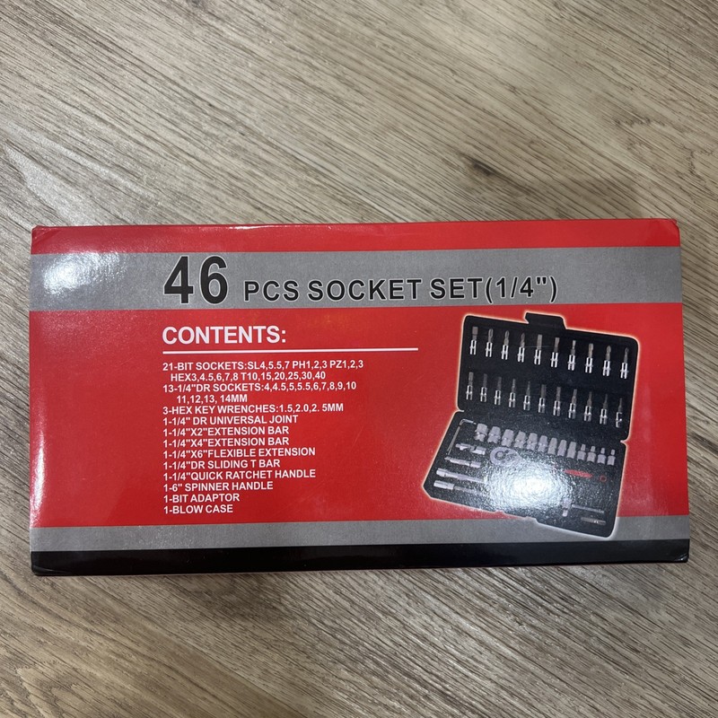 46pcs 1/4in'' NEW SOCKET SET Never Used gallery