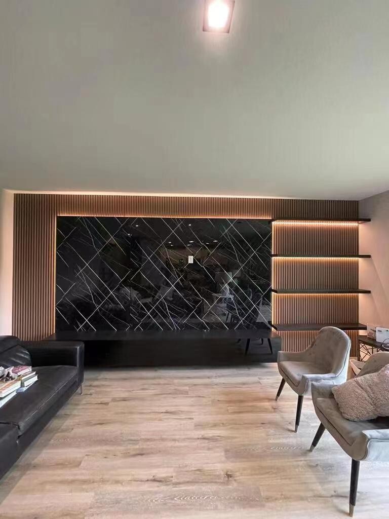 Abright 14pcs WPC Wall Panel Decor Textured Wood, for Home or Commercial Space gallery