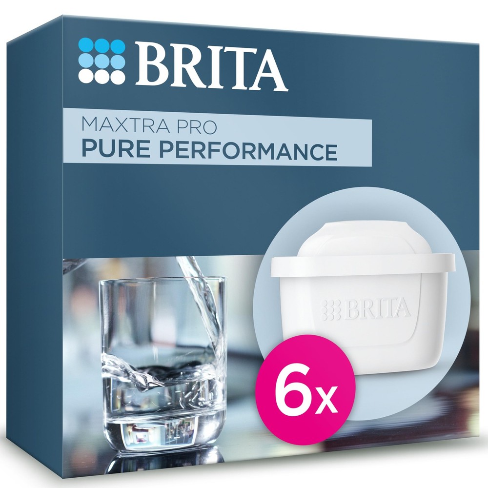 BRITA MAXTRA PRO Pure Performance Water Filter Cartridge - 6 pack 6, White