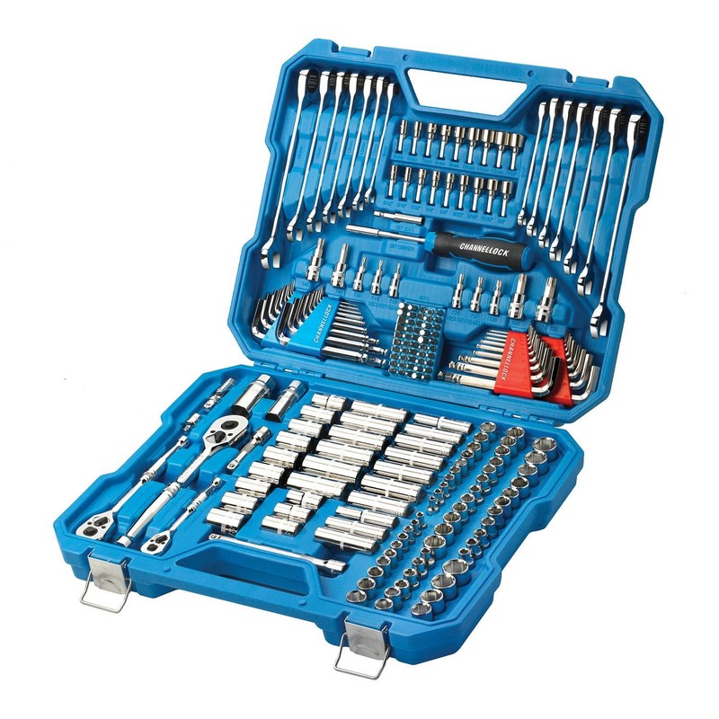 Channellock 225pc Pro Mechanic Tool Set SAE Metric Ratchet Wrenches 1/4 3/8 1/2 gallery