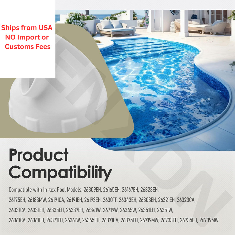 Enhanced Angled Pool Nozzle Compatible with Intex Bestway Pools white gallery