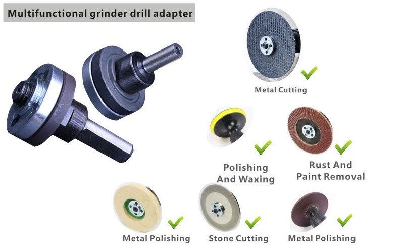 Electric Drill Grinder Wheel Disc Adapter 6mm & 10mm 10mm & 10mm gallery