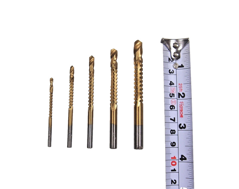 5PC Saw Drill Bits Set Titanium 1/8" - 5/16" 86020503 gallery