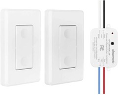 DEWENWILS Wireless Remote Control Light Switch Wireless Wall Switch and Receiver