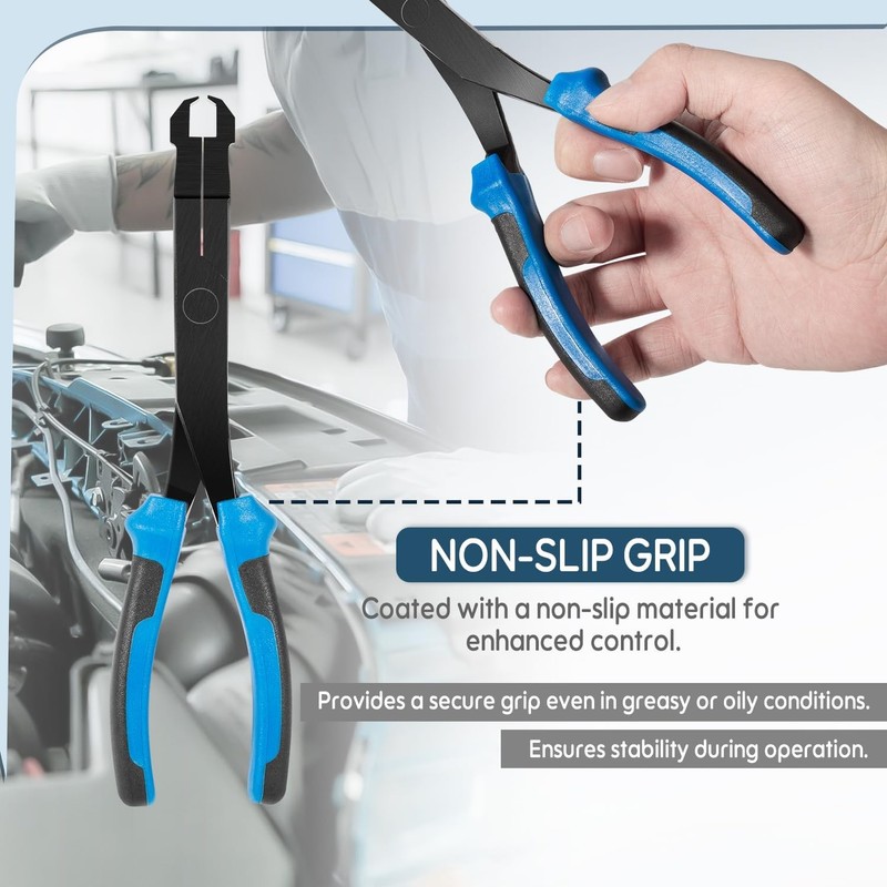 Straight U-Joint Snap Ring Pliers Plastic Push Pin Pliers Tool 70300 gallery
