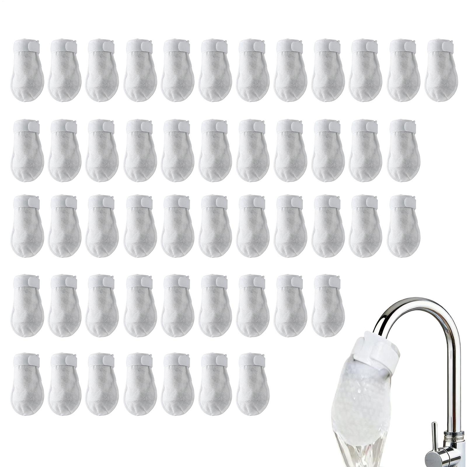 100PCS Cotton Filter Bag For Faucet, DIY Faucet Filter Cotton Bags Water Filters gallery