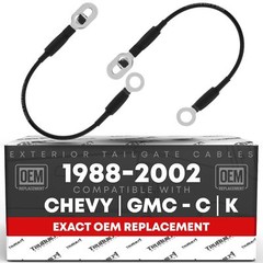Tailgate Support Cable Straps, Left & Right , Compatible with 1988,2000 Chevr…