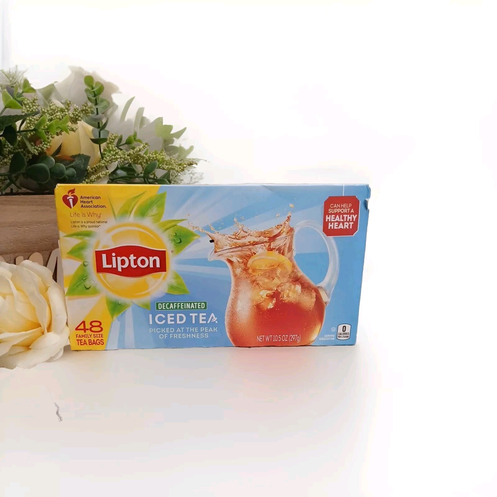Lipton Family Sized Iced Black Tea Decaffeinated Tea Bags 48 Count Box Ex:12/24 gallery