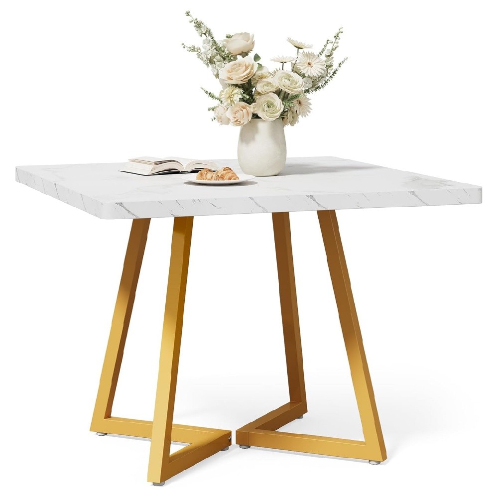 Square Dining Table Wood Kitchen Table Executive Computer Desk Conference Table
