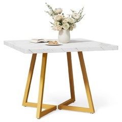 Square Dining Table Wood Kitchen Table Executive Computer Desk Conference Table