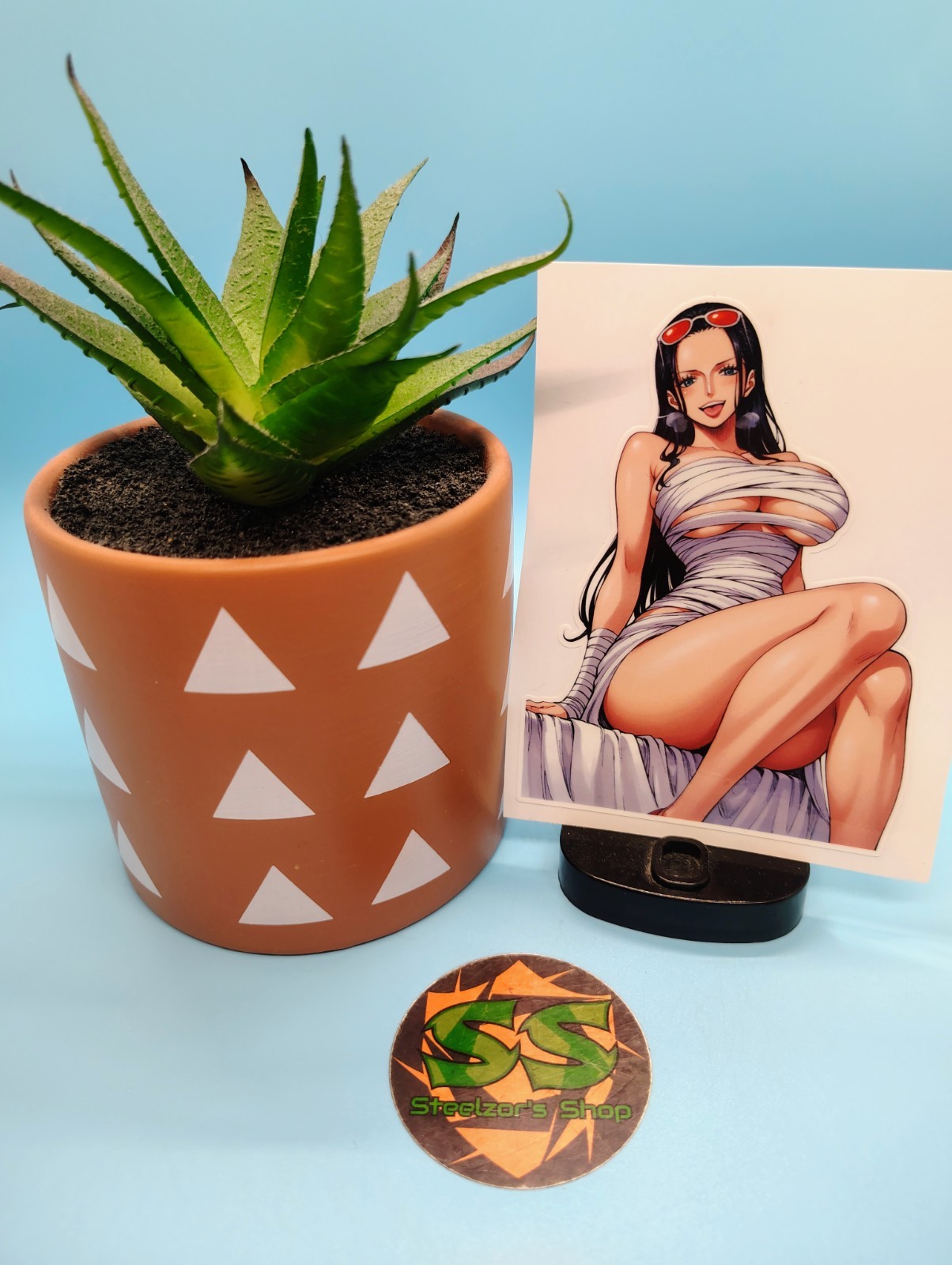 (4.5 Inches) One Piece - Nico Robin (Mummy) - Water-Resistant Vinyl Sticker gallery