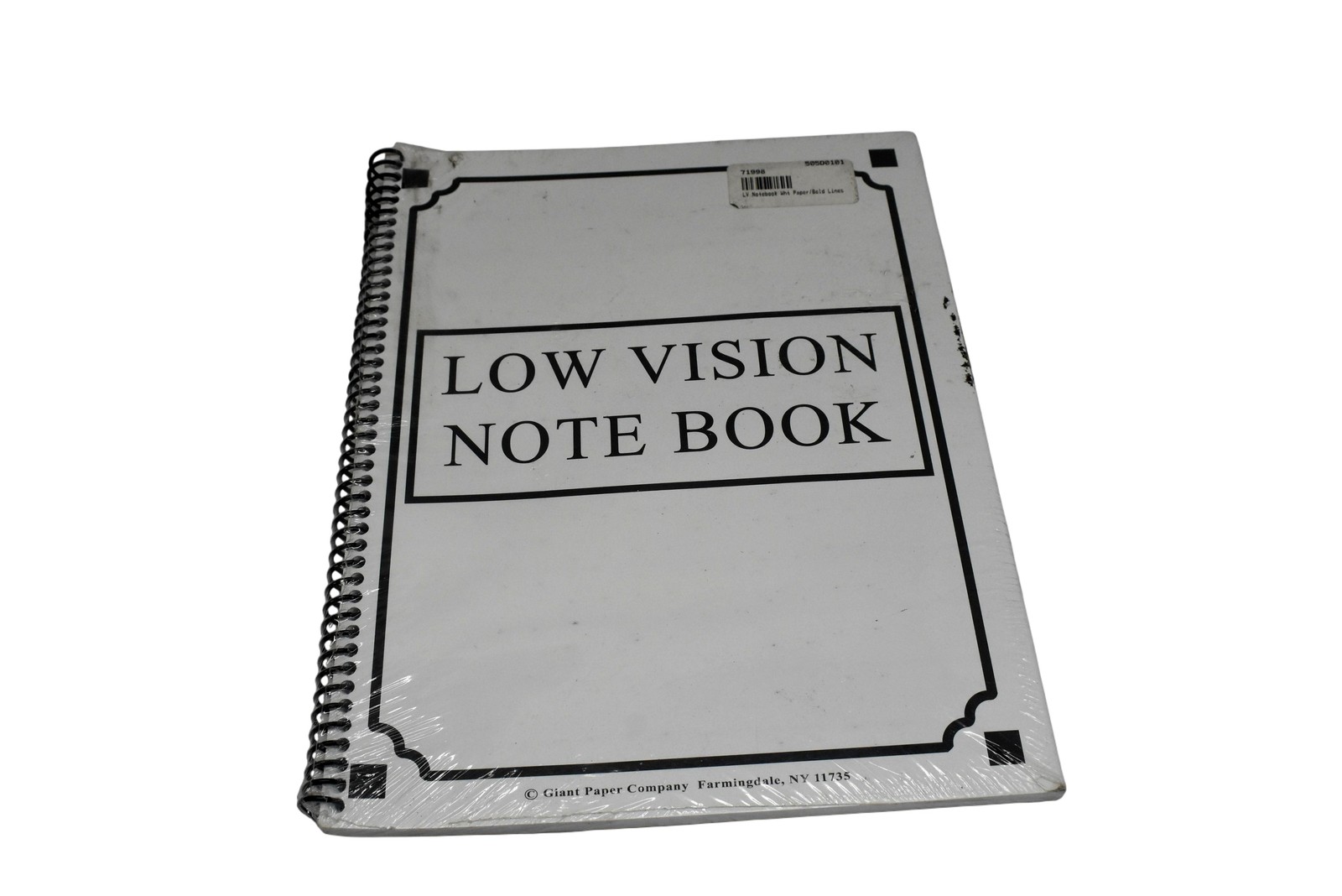 Giant Paper Company Low Vision Notebook Spiral Bound Bold Lined White Pages gallery