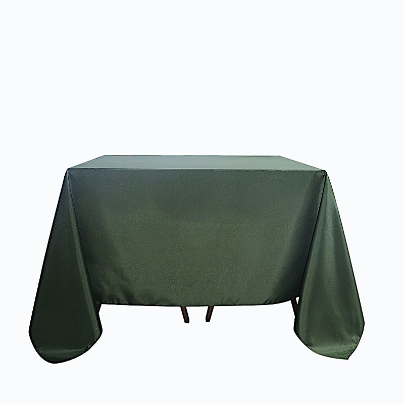90" Moss Green SQUARE POLYESTER TABLECLOTH Wedding Catering Dinner Linens SALE gallery