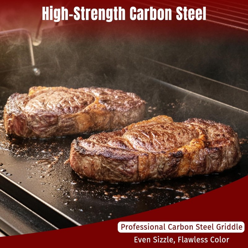 25x16 Ceramic Coated Flat Top Griddle for Gas Stove & BBQ Grill Cooking Griddle gallery