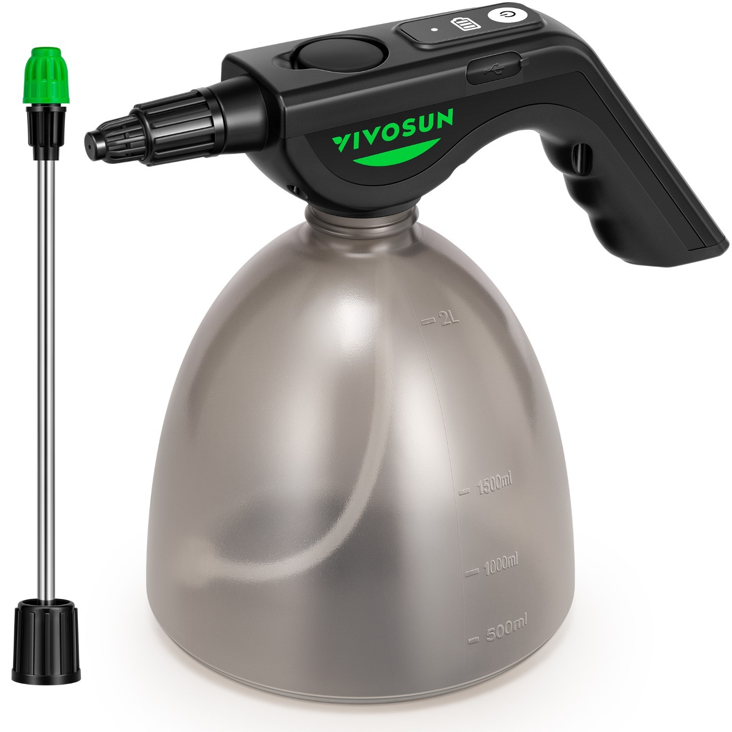 VIVOSUN 2L Rechargeable Sprayer Garden Electric Water Spray Bottle Top-fill Port gallery