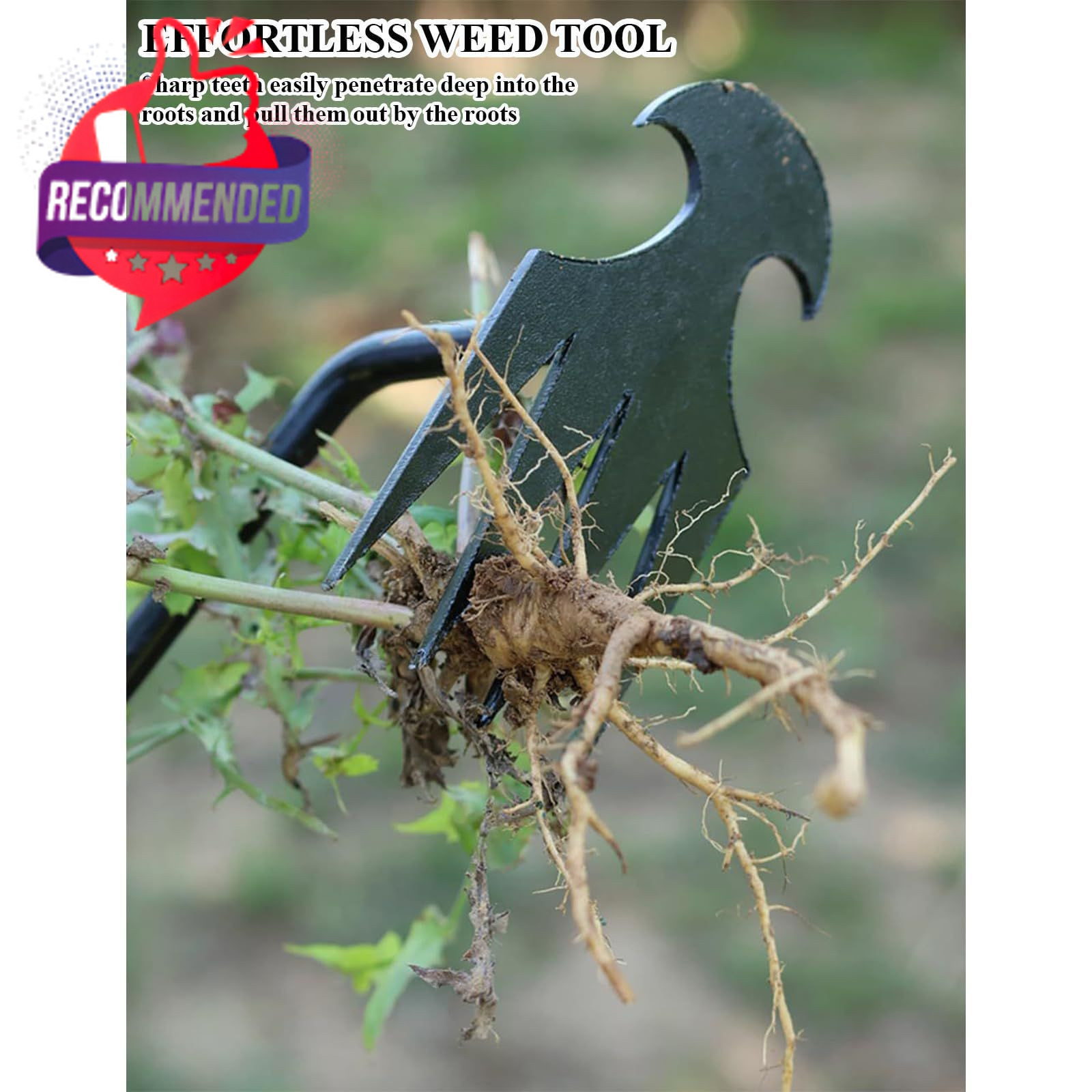 WMM Weed Puller Tool Gardening Tools Set of 2 Uprooting Pulling Tool, 4... gallery