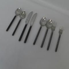 8 Pc Set Home Flatware Round Handle Rustic Replacement Pieces