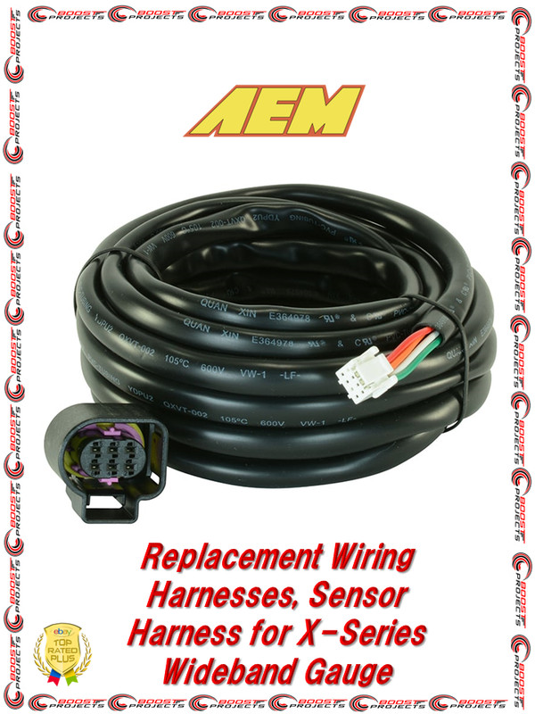 AEM Replacement Sensor Harness For 30-0300 X-Series Wideband Gauge 30-3427