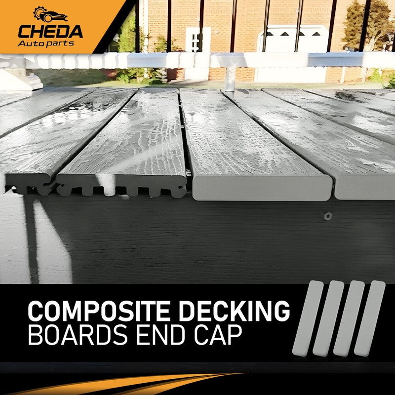 4 Pack Composite Decking boards End Cap Set Kit 5.5” Multi Colour gallery