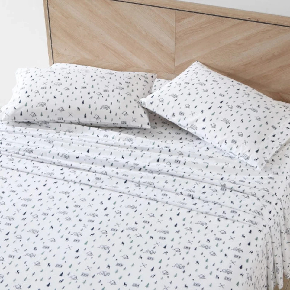 Eddie Bauer - Full Sheets, Cotton Percale Bedding Set, Crisp Cool Home Decor, gallery