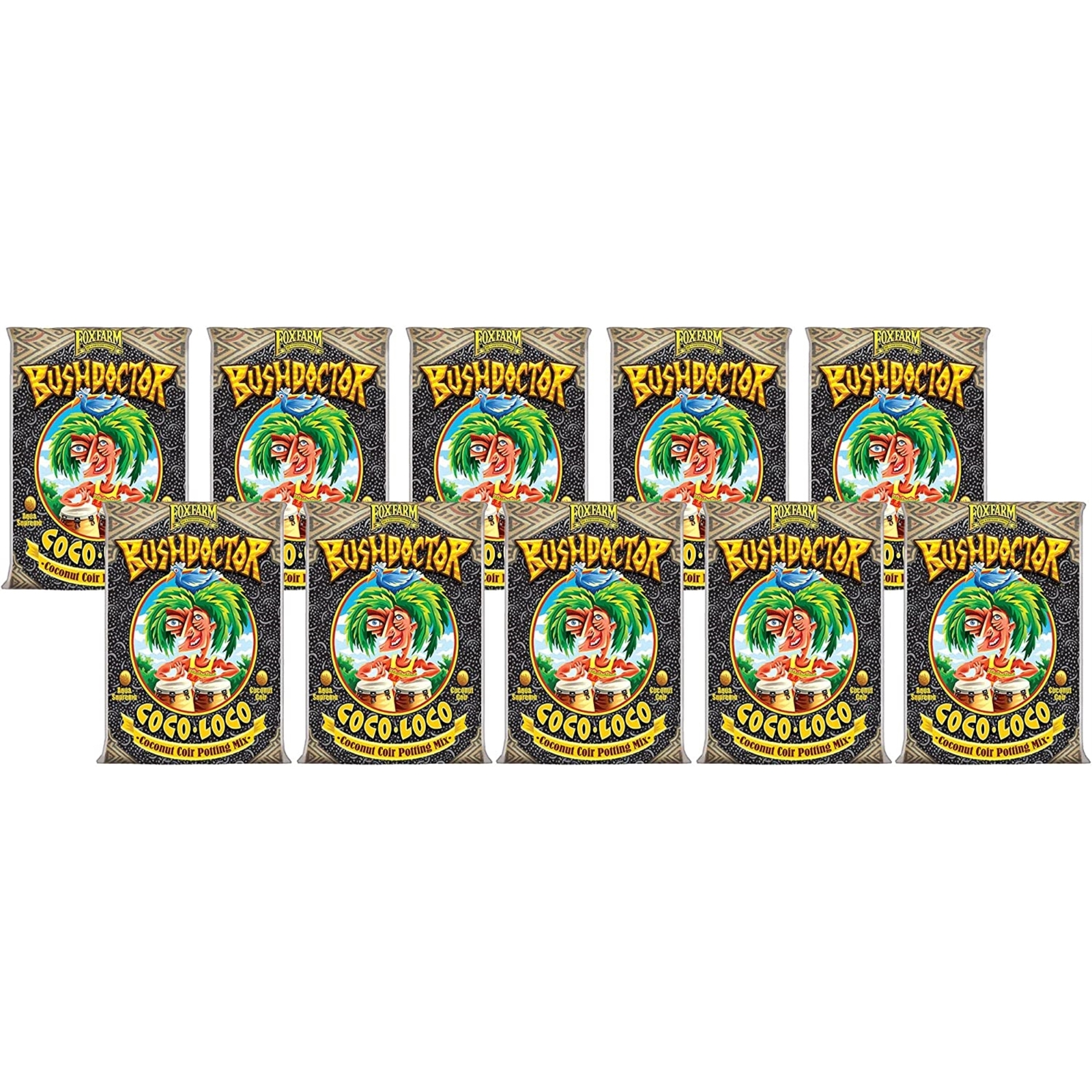 FoxFarm (#FX14100) Coco Loco Flower/Plant Potting Mix, 2 Cubic Feet, Pack of 10 gallery