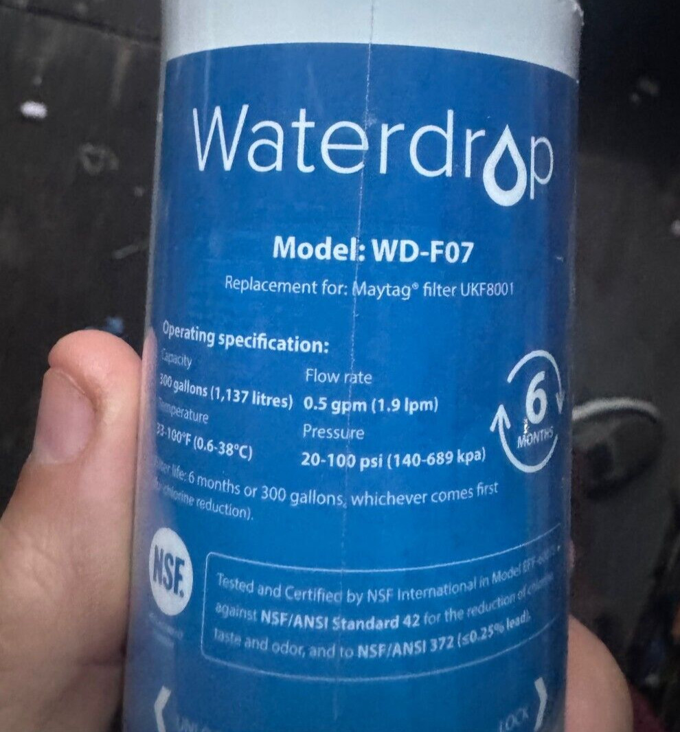 WaterDrop WD-F07 | Water Filter | Replacement for Maytag Fliter UKF8001 gallery