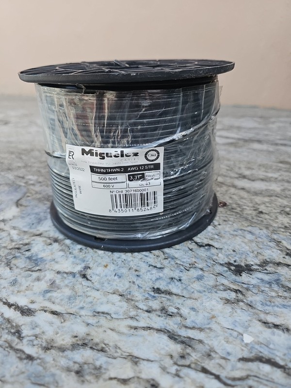 Electrical Primary Copper Wire 12 Gauge 500 FT Black gallery
