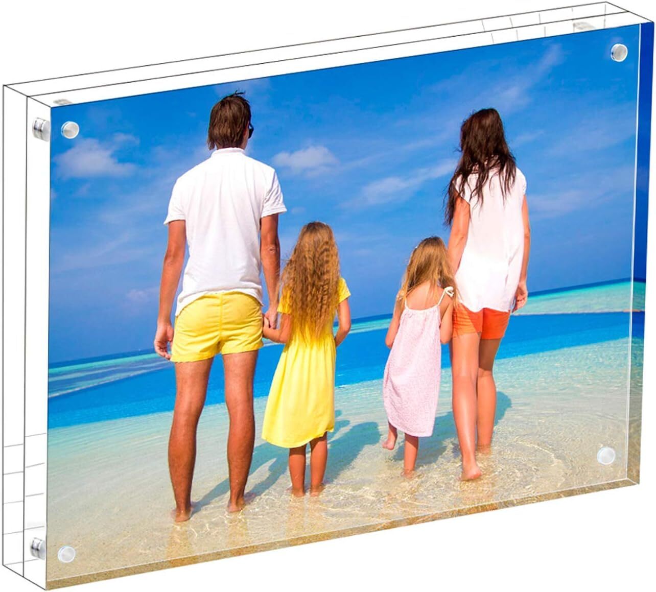 Transparent Acrylic Photo Double-Sided-Clear Picture Frame-Magnetic Photo gallery